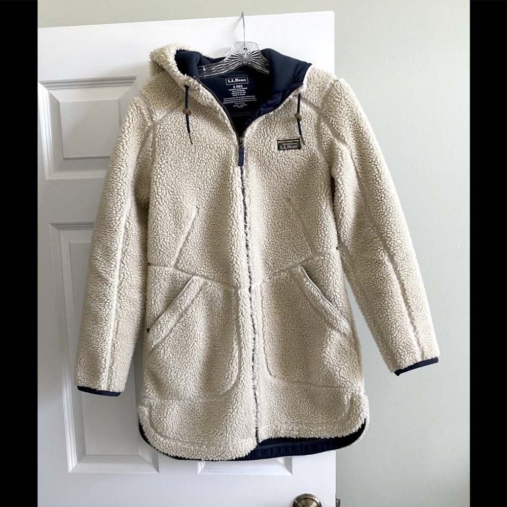 LL Bean Fleece Parka, small